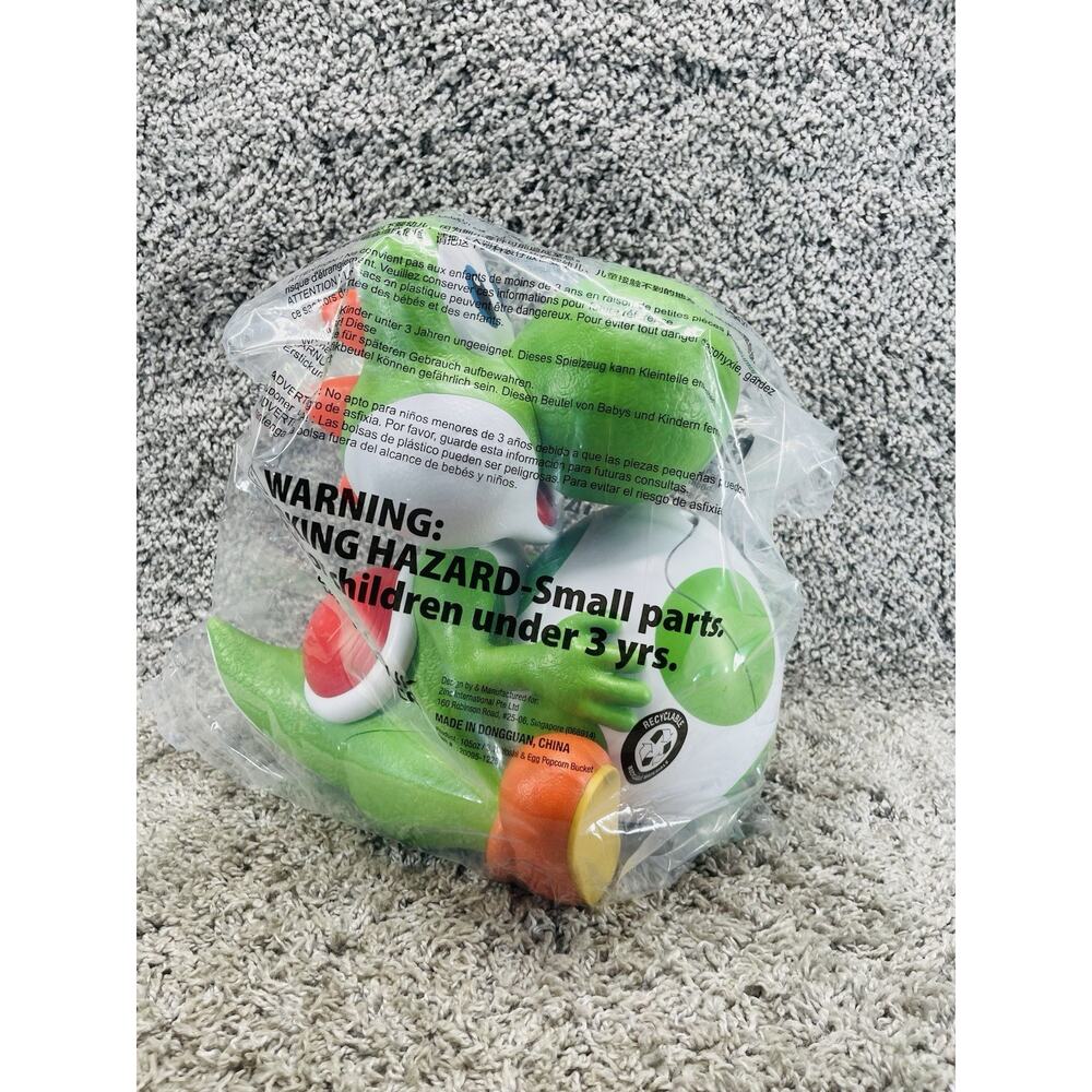 2026 The Super Mario Galaxy Yoshi Popcorn Bucket With Egg IN Hand Brand New